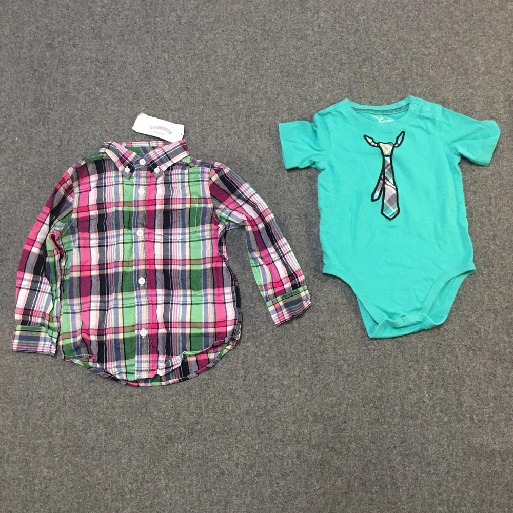 Baby Boy 24 Months 2T Clothing Lot 5x Pieces Winter Corduroy Preppy Colorful